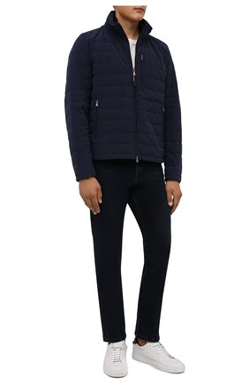 Мужская пуховая куртка PAUL&SHARK темно-синего цвета, арт. 11312234/IC3 | Фото 2 (Материал подклада: Синтетический материал; Длина (верхняя одежда): Короткие; Рукава: Длинные; Материал внешний: Синтетический материал; Материал утеплителя: Пух и перо; Кросс-КТ: Куртка; Стили: Кэжуэл; Мужское Кросс-КТ: Куртка-верхняя одежда)