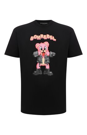 Мужская хлопковая футболка DOMREBEL черного цвета по цене 14400 руб., арт. MBLAH/B0X T | Фото 1 Мужская хлопковая футболка DOMREBEL черного цвета, арт. MBLAH/B0X T | Фото 1 (Материал внешний: Хлопок; Рукава: Короткие; Принт: С принтом; Стили: Гранж; Длина (для топов): Стандартные)