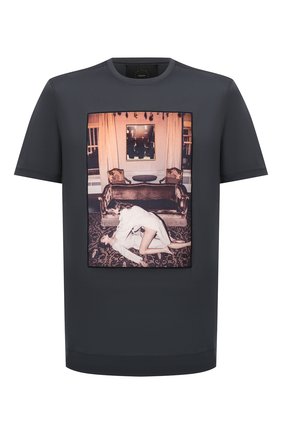 Мужская хлопковая футболка LIMITATO серого цвета по цене 16100 руб., арт. CINEMA TIME/T-SHIRT | Фото 1 Мужская хлопковая футболка LIMITATO серого цвета, арт. CINEMA TIME/T-SHIRT | Фото 1 (Материал внешний: Хлопок; Рукава: Короткие; Принт: С принтом; Стили: Гранж; Длина (для топов): Стандартные)