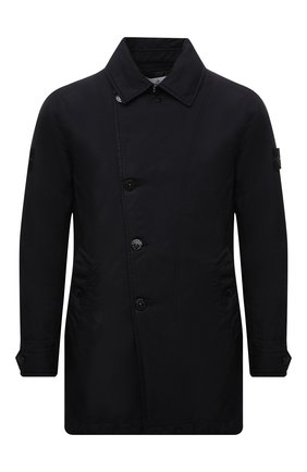 Мужской утепленный плащ STONE ISLAND темно-синего цвета по цене 84050 руб., арт. 751542149 | Фото 1 Мужской утепленный плащ STONE ISLAND темно-синего цвета, арт. 751542149 | Фото 1 (Материал внешний: Синтетический материал; Материал подклада: Синтетический материал; Рукава: Длинные; Мужское Кросс-КТ: Плащ-верхняя одежда; Стили: Кэжуэл; Длина (верхняя одежда): До середины бедра)