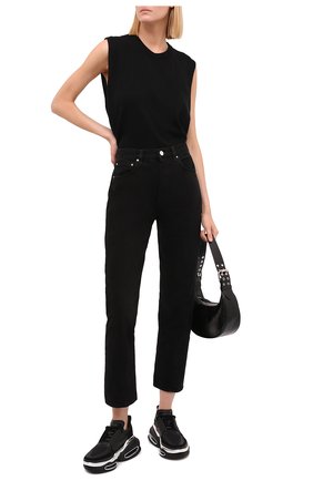 Женские кожаные кроссовки b-bold BALMAIN черного цвета по цене 73950 руб., арт. WN1VI541/TRPY | Фото 2 Женские кожаные кроссовки b-bold BALMAIN черного цвета, арт. WN1VI541/TRPY | Фото 2 (Материал внутренний: Натуральная кожа; Подошва: Платформа)