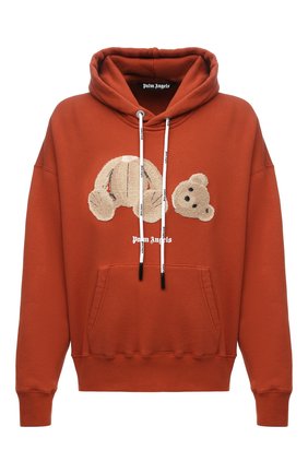 Мужской хлопковое худи PALM ANGELS оранжевого цвета по цене 72000 руб., арт. PMBB058F21FLE0072760 | Фото 1 Мужской хлопковое худи PALM ANGELS оранжевого цвета, арт. PMBB058F21FLE0072760 | Фото 1 (Рукава: Длинные; Материал внешний: Хлопок; Длина (для топов): Стандартные; Мужское Кросс-КТ: Худи-одежда; Принт: С принтом; Стили: Спорт-шик)