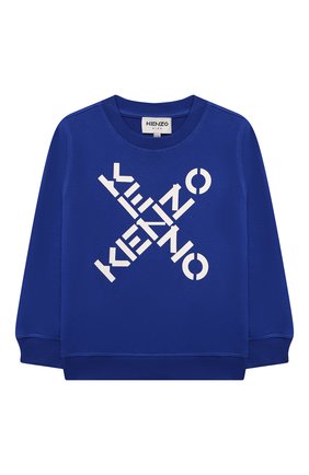 Детский хлопковый свитшот KENZO синего цвета по цене 9700 руб., арт. K25154 | Фото 1 Детский хлопковый свитшот KENZO синего цвета, арт. K25154 | Фото 1 (Рукава: Длинные; Материал внешний: Хлопок; Мальчики Кросс-КТ: Толстовка-одежда; Ростовка одежда: 10 - 11 лет | 140 - 146см, 12 лет | 152 см, 3 года | 98 см, 4 года | 104 см, 5 лет | 110 см, 6 лет | 116 см, 8 лет | 128 см)