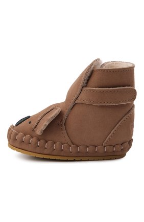 Детского кожаные ботинки DONSJE AMSTERDAM коричневого цвета, арт. 1034001-NL127 | Фото 2 (Материал: Натуральная кожа)