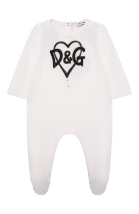 Детский комплект из трех предметов DOLCE & GABBANA белого цвета по цене 23450 руб., арт. L2J0R5/G7BGN | Фото 2 Детский комплект из трех предметов DOLCE & GABBANA белого цвета, арт. L2J0R5/G7BGN | Фото 2 (Материал внешний: Хлопок; Рукава: Длинные; Ростовка одежда: 0 - 3 мес | 50 - 60 см, 12 мес | 80 см, 18 мес | 86 см, 3 мес | 62 см, 6 мес | 68 см, 9 мес | 74 см)