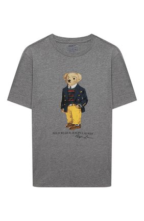 Детская хлопковая футболка POLO RALPH LAUREN серого цвета по цене 4265 руб., арт. 323853828 | Фото 1 Детская хлопковая футболка POLO RALPH LAUREN серого цвета, арт. 323853828 | Фото 1 (Материал внешний: Хлопок; Рукава: Короткие; Ростовка одежда: 13 - 15 лет | 158 см, 10 - 11 лет | 140 - 146см, 9 лет | 134 см, 16 лет | 164 см)
