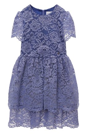 Детское платье ERMANNO SCERVINO голубого цвета по цене 29600 руб., арт. ESFAB041 RI325 YS009/XXS-S | Фото 1 Детское платье ERMANNO SCERVINO голубого цвета, арт. ESFAB041 RI325 YS009/XXS-S | Фото 1 (Материал подклада: Синтетический материал; Материал внешний: Синтетический материал; Рукава: Короткие; Девочки Кросс-КТ: Платье-одежда; Случай: Вечерний)