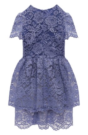 Детское платье ERMANNO SCERVINO голубого цвета по цене 29600 руб., арт. ESFAB041 RI325 YS009/XXS-S | Фото 2 Детское платье ERMANNO SCERVINO голубого цвета, арт. ESFAB041 RI325 YS009/XXS-S | Фото 2 (Материал подклада: Синтетический материал; Материал внешний: Синтетический материал; Рукава: Короткие; Девочки Кросс-КТ: Платье-одежда; Случай: Вечерний)
