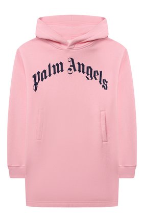 Детское хлопковое платье PALM ANGELS светло-розового цвета по цене 29950 руб., арт. PGDB004F21FLE002 | Фото 1 Детское хлопковое платье PALM ANGELS светло-розового цвета, арт. PGDB004F21FLE002 | Фото 1 (Рукава: Длинные; Материал внешний: Хлопок; Девочки Кросс-КТ: Платье-одежда; Случай: Повседневный; Ростовка одежда: 10 - 11 лет | 140 - 146см, 12 лет | 152 см)