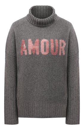 Женский шерстяной свитер ZADIG&VOLTAIRE серого цвета по цене 30950 руб., арт. WKMF1101F | Фото 1 Женский шерстяной свитер ZADIG&VOLTAIRE серого цвета, арт. WKMF1101F | Фото 1 (Материал внешний: Шерсть; Рукава: Длинные; Длина (для топов): Стандартные; Стили: Кэжуэл; Женское Кросс-КТ: Свитер-одежда)