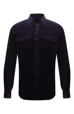 Мужская хлопковая рубашка RALPH LAUREN фиолетового цвета по цене 44450 руб., арт. 790851292 | Фото 1 Мужская хлопковая рубашка RALPH LAUREN фиолетового цвета, арт. 790851292 | Фото 1 (Материал внешний: Хлопок; Длина (для топов): Стандартные; Рукава: Длинные; Случай: Повседневный; Принт: Без принта; Манжеты: На пуговицах; Воротник: Акула; Стили: Кэжуэл)