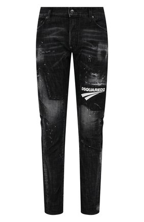 Мужские джинсы DSQUARED2 черного цвета по цене 62750 руб., арт. S74LB0984/S30357 | Фото 1 Мужские джинсы DSQUARED2 черного цвета, арт. S74LB0984/S30357 | Фото 1 (Длина (брюки, джинсы): Стандартные; Материал внешний: Хлопок; Кросс-КТ: Деним; Детали: Потертости; Силуэт М (брюки): Узкие; Стили: Гранж)