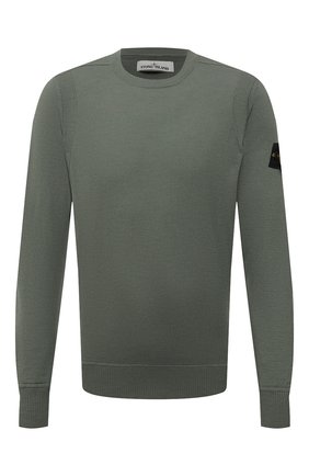 Мужской шерстяной джемпер STONE ISLAND хаки цвета по цене 24350 руб., арт. 7515526C4 | Фото 1 Мужской шерстяной джемпер STONE ISLAND хаки цвета, арт. 7515526C4 | Фото 1 (Материал внешний: Шерсть; Мужское Кросс-КТ: Джемперы; Вырез: Круглый; Принт: Без принта; Рукава: Длинные; Стили: Милитари; Длина (для топов): Стандартные)