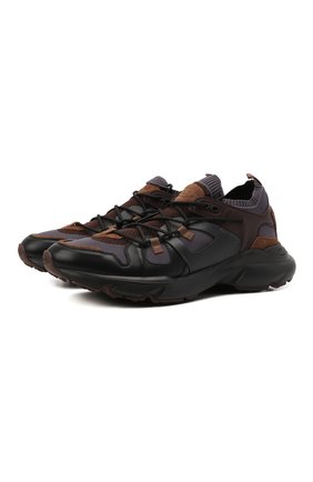 Мужские комбинированные кроссовки TOD’S коричневого цвета по цене 75050 руб., арт. XXM54C0EN00Q88 | Фото 1 Мужские комбинированные кроссовки TOD’S коричневого цвета, арт. XXM54C0EN00Q88 | Фото 1 (Материал внешний: Текстиль, Кожа; Материал внутренний: Текстиль; Подошва: Массивная; Материал утеплителя: Без утеплителя; Стили: Классический)