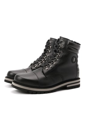 Мужские кожаные ботинки BOGNER черного цвета по цене 44350 руб., арт. 12141823/C0URCHEVEL M 5 B | Фото 1 Мужские кожаные ботинки BOGNER черного цвета, арт. 12141823/C0URCHEVEL M 5 B | Фото 1 (Материал утеплителя: Натуральный мех; Подошва: Плоская; Мужское Кросс-КТ: Ботинки-обувь, Хайкеры-обувь, зимние ботинки)