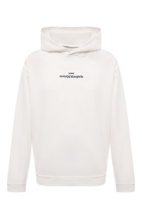 Мужской хлопковое худи MAISON MARGIELA белого цвета по цене 52100 руб., арт. S50GU0167/S25503 | Фото 1 Мужской хлопковое худи MAISON MARGIELA белого цвета, арт. S50GU0167/S25503 | Фото 1 (Материал внешний: Хлопок; Мужское Кросс-КТ: Худи-одежда; Принт: С принтом; Длина (для топов): Стандартные; Рукава: Длинные; Стили: Минимализм)