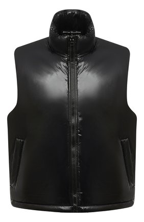 Мужской утепленный жилет ACNE STUDIOS черного цвета по цене 33450 руб., арт. C90070/M | Фото 1 Мужской утепленный жилет ACNE STUDIOS черного цвета, арт. C90070/M | Фото 1 (Материал внешний: Синтетический материал; Материал подклада: Синтетический материал; Кросс-КТ: Куртка, Пуховик; Стили: Минимализм; Длина (верхняя одежда): Короткие)