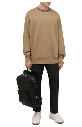 Мужской свитшот из вискозы и хлопка ACNE STUDIOS бежевого цвета по цене 25800 руб., арт. BI0144 | Фото 2 Мужской свитшот из вискозы и хлопка ACNE STUDIOS бежевого цвета, арт. BI0144 | Фото 2 (Длина (для топов): Удлиненные; Рукава: Длинные; Материал внешний: Вискоза, Хлопок; Мужское Кросс-КТ: свитшот-одежда; Принт: Без принта; Стили: Минимализм)