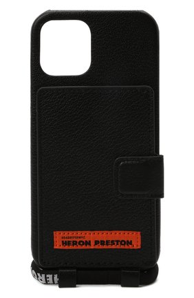 Кожаный чехол для iphone 12 pro max HERON PRESTON черного цвета, арт. HMPA015F21LEA0011022 | Фото 1 (Материал: Натуральная кожа)