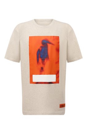 Мужская хлопковая футболка HERON PRESTON серого цвета по цене 22350 руб., арт. HMAA026F21JER0050822 | Фото 1 Мужская хлопковая футболка HERON PRESTON серого цвета, арт. HMAA026F21JER0050822 | Фото 1 (Материал внешний: Хлопок; Принт: С принтом; Длина (для топов): Удлиненные; Рукава: Короткие)