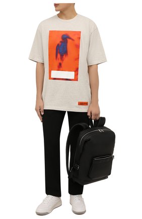 Мужская хлопковая футболка HERON PRESTON серого цвета по цене 22350 руб., арт. HMAA026F21JER0050822 | Фото 2 Мужская хлопковая футболка HERON PRESTON серого цвета, арт. HMAA026F21JER0050822 | Фото 2 (Материал внешний: Хлопок; Принт: С принтом; Длина (для топов): Удлиненные; Рукава: Короткие)