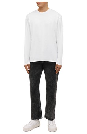 Мужские кожаные кеды basket DSQUARED2 белого цвета по цене 64300 руб., арт. SNM0185 01500001 | Фото 2 Мужские кожаные кеды basket DSQUARED2 белого цвета, арт. SNM0185 01500001 | Фото 2 (Материал внутренний: Натуральная кожа; Подошва: Массивная; Материал внешний: Кожа; Материал утеплителя: Без утеплителя; Стили: Гранж)