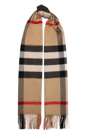 Женский кашемировый шарф BURBERRY бежевого цвета по цене 57000 руб., арт. 8045335 | Фото 1 Женский кашемировый шарф BURBERRY бежевого цвета, арт. 8045335 | Фото 1 (Материал: Шерсть, Кашемир)