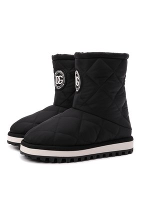 Женские текстильные сапоги DOLCE & GABBANA черного цвета по цене 56500 руб., арт. CK1892/AQ238 | Фото 1 Женские текстильные сапоги DOLCE & GABBANA черного цвета, арт. CK1892/AQ238 | Фото 1 (Материал внутренний: Текстиль; Материал внешний: Текстиль; Подошва: Платформа; Высота голенища: Низкие; Каблук высота: Без каблука; Каблук тип: Устойчивый)