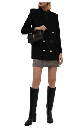 Женские кожаные сапоги vlogo signature VALENTINO черного цвета по цене 121500 руб., арт. WW2S0CF2/DSH | Фото 2 Женские кожаные сапоги vlogo signature VALENTINO черного цвета, арт. WW2S0CF2/DSH | Фото 2 (Высота голенища: Средние; Каблук высота: Высокий; Подошва: Плоская; Материал внутренний: Натуральная кожа; Каблук тип: Устойчивый)