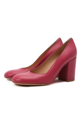 Женские кожаные туфли GIANVITO ROSSI фуксия цвета по цене 48600 руб., арт. G22011.85RIC.VITHIBI | Фото 1 Женские кожаные туфли GIANVITO ROSSI фуксия цвета, арт. G22011.85RIC.VITHIBI | Фото 1 (Материал внутренний: Натуральная кожа; Каблук высота: Высокий; Подошва: Плоская; Каблук тип: Устойчивый)