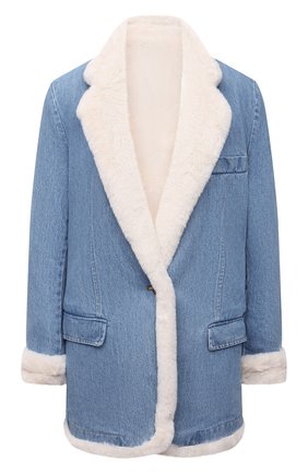 Женская джинсовая куртка FORTE DEI MARMI COUTURE голубого цвета по цене 59950 руб., арт. 21WF1490 | Фото 1 Женская джинсовая куртка FORTE DEI MARMI COUTURE голубого цвета, арт. 21WF1490 | Фото 1 (Рукава: Длинные; Материал внешний: Хлопок; Длина (верхняя одежда): До середины бедра; Материал подклада: Синтетический материал; Стили: Кэжуэл; Кросс-КТ: Деним, Куртка)