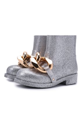 Женские резиновые сапоги chain JW ANDERSON серебряного цвета по цене 33500 руб., арт. ANW37021A/14076 | Фото 1 Женские резиновые сапоги chain JW ANDERSON серебряного цвета, арт. ANW37021A/14076 | Фото 1 (Материал внешний: Резина; Каблук высота: Низкий; Высота голенища: Низкие; Подошва: Платформа; Материал внутренний: Текстиль; Каблук тип: Устойчивый; Материал утеплителя: Без утеплителя)