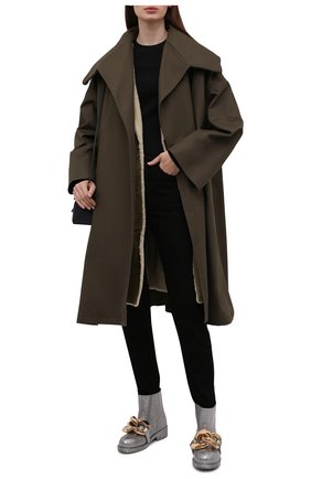 Женские резиновые сапоги chain JW ANDERSON серебряного цвета по цене 33500 руб., арт. ANW37021A/14076 | Фото 2 Женские резиновые сапоги chain JW ANDERSON серебряного цвета, арт. ANW37021A/14076 | Фото 2 (Материал внешний: Резина; Каблук высота: Низкий; Высота голенища: Низкие; Подошва: Платформа; Материал внутренний: Текстиль; Каблук тип: Устойчивый; Материал утеплителя: Без утеплителя)
