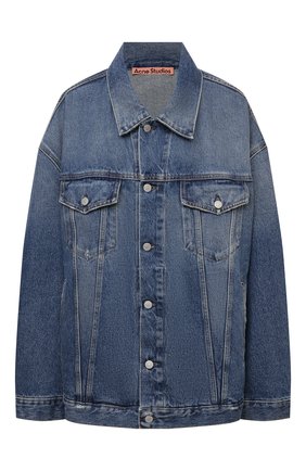 Женская джинсовая куртка ACNE STUDIOS голубого цвета по цене 35200 руб., арт. C90077/W | Фото 1 Женская джинсовая куртка ACNE STUDIOS голубого цвета, арт. C90077/W | Фото 1 (Рукава: Длинные; Длина (верхняя одежда): До середины бедра; Материал внешний: Хлопок; Стили: Минимализм; Кросс-КТ: Деним, Куртка)