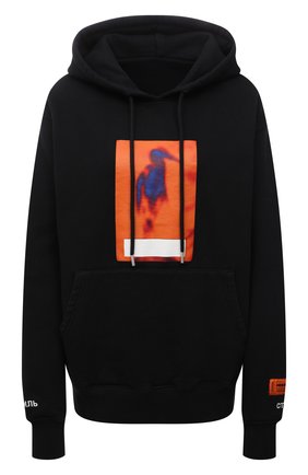 Женский хлопковое худи HERON PRESTON черного цвета по цене 35950 руб., арт. HWBB020F21JER0011022 | Фото 1 Женский хлопковое худи HERON PRESTON черного цвета, арт. HWBB020F21JER0011022 | Фото 1 (Рукава: Длинные; Длина (для топов): Стандартные; Материал внешний: Хлопок; Стили: Спорт-шик; Женское Кросс-КТ: Худи-одежда)