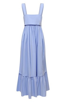 Женское хлопковое платье CHLOÉ голубого цвета по цене 132500 руб., арт. CHC21AR067044 | Фото 1 Женское хлопковое платье CHLOÉ голубого цвета, арт. CHC21AR067044 | Фото 1 (Длина Ж (юбки, платья, шорты): Миди; Материал внешний: Хлопок; Стили: Романтичный; Случай: Повседневный; Женское Кросс-КТ: Платье-одежда, Сарафаны, Платье-пляжная одежда)