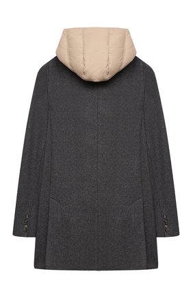 Детское кашемировое пальто BRUNELLO CUCINELLI серого цвета по цене 186000 руб., арт. BT4970310C | Фото 2 Детское кашемировое пальто BRUNELLO CUCINELLI серого цвета, арт. BT4970310C | Фото 2 (Материал внешний: Шерсть, Кашемир; Рукава: Длинные; Материал утеплителя: Пух и перо; Материал подклада: Синтетический материал; Стили: Классический; Кросс-КТ: Сезон: демисезон; Ростовка одежда: 12 лет | 152 см)