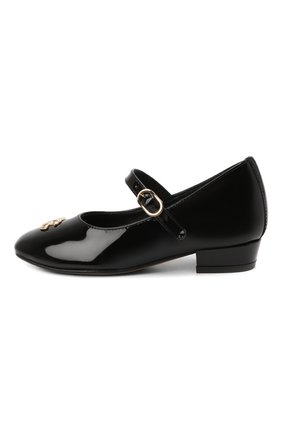 Детские кожаные туфли DOLCE & GABBANA черного цвета по цене 37250 руб., арт. D11034/A1471/24-28 | Фото 2 Детские кожаные туфли DOLCE & GABBANA черного цвета, арт. D11034/A1471/24-28 | Фото 2 (Материал внутренний: Натуральная кожа; Материал внешний: Кожа; Девочки-школьная форма: Классическая обувь; Региональные ограничения белый список (Axapta Mercury): RU)