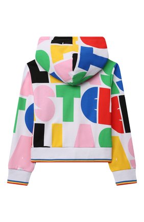 Детский хлопковое худи STELLA MCCARTNEY разноцветного цвета по цене 6510 руб., арт. 603455/SRJ20 | Фото 2 Детский хлопковое худи STELLA MCCARTNEY разноцветного цвета, арт. 603455/SRJ20 | Фото 2 (Рукава: Длинные; Материал внешний: Хлопок; Девочки Кросс-КТ: Толстовка-одежда; Ростовка одежда: 9 лет | 134 см, 12 лет | 152 см, 13 - 15 лет | 158 см, 16 лет | 164 см, 18 мес | 86 см, 2 года | 92 см, 3 года | 98 см, 4 года | 104 см, 5 лет | 110 см, 7 лет | 122 см)