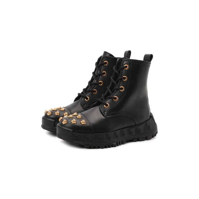 Кожаные ботинки Versace 1000467/1A01138/27-29