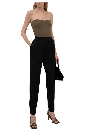 Женские шерстяные брюки JIL SANDER черного цвета по цене 62100 руб., арт. JSWT315000-WT202500 | Фото 2 Женские шерстяные брюки JIL SANDER черного цвета, арт. JSWT315000-WT202500 | Фото 2 (Материал внешний: Шерсть; Стили: Минимализм; Длина (брюки, джинсы): Стандартные; Женское Кросс-КТ: Брюки-одежда; Силуэт Ж (брюки и джинсы): Прямые)