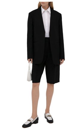 Женский шерстяной жакет JIL SANDER черного цвета по цене 163500 руб., арт. JSWT135710-WT201000 | Фото 2 Женский шерстяной жакет JIL SANDER черного цвета, арт. JSWT135710-WT201000 | Фото 2 (Стили: Минимализм; Материал подклада: Вискоза; Материал внешний: Шерсть; Случай: Формальный; Рукава: Длинные; 1-2-бортные: Однобортные; Женское Кросс-КТ: Жакет-одежда; Длина (для топов): Удлиненные)