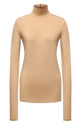 Женская водолазка из вискозы JIL SANDER бежевого цвета по цене 37850 руб., арт. JSCT705011-WT397908 | Фото 1 Женская водолазка из вискозы JIL SANDER бежевого цвета, арт. JSCT705011-WT397908 | Фото 1 (Стили: Минимализм; Материал внешний: Вискоза; Рукава: Длинные; Длина (для топов): Стандартные; Женское Кросс-КТ: Водолазка-одежда)