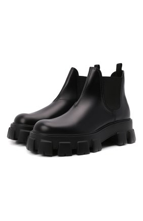 Мужские кожаные челси monolith PRADA черного цвета по цене 81000 руб., арт. 2TE174-B4L-F0002 | Фото 1 Мужские кожаные челси monolith PRADA черного цвета, арт. 2TE174-B4L-F0002 | Фото 1 (Мужское Кросс-КТ: Сапоги-обувь, Челси-обувь)