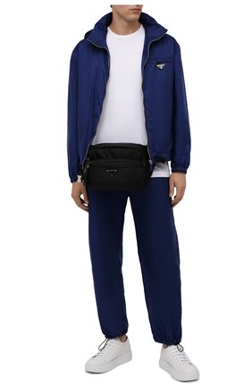 Мужские кожаные кеды PRADA белого цвета по цене 62000 руб., арт. 4E3560-A21-F0009 | Фото 2 Мужские кожаные кеды PRADA белого цвета, арт. 4E3560-A21-F0009 | Фото 2
