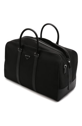 Мужская дорожная сумка PRADA черного цвета по цене 175000 руб., арт. 2VC007-2DMH-F0002-SOO | Фото 4 Мужская дорожная сумка PRADA черного цвета, арт. 2VC007-2DMH-F0002-SOO | Фото 4 (Материал: Текстиль)