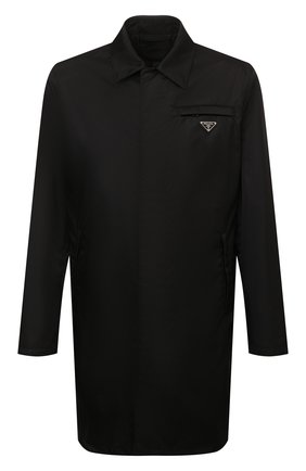 Мужской плащ PRADA черного цвета по цене 150000 руб., арт. SGB008-1WQ8-F0002-191 | Фото 1 Мужской плащ PRADA черного цвета, арт. SGB008-1WQ8-F0002-191 | Фото 1 (Материал внешний: Синтетический материал; Стили: Минимализм; Длина (верхняя одежда): До середины бедра; Мужское Кросс-КТ: Плащ-верхняя одежда)
