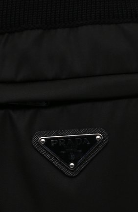 Мужские шерстяные брюки PRADA черного цвета, арт. UMP67-1JF4-F0002-202 | Фото 5 (Материал внешний: Шерсть; Случай: Повседневный; Стили: Минимализм)