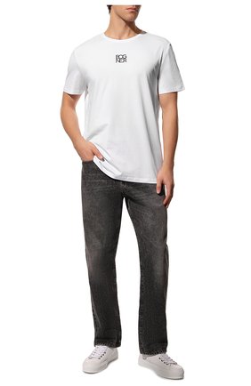 Мужская хлопковая футболка BOGNER белого цвета, арт. 58546604 | Фото 2 (Принт: Без принта; Рукава: Короткие; Длина (для топов): Стандартные; Материал внешний: Хлопок; Стили: Кэжуэл)
