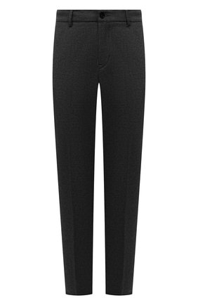 Мужские брюки BOGNER темно-серого цвета, арт. 18043337 | Фото 1 (Материал внешний: Шерсть, Синтетический материал; Случай: Повседневный; Стили: Кэжуэл; Длина (брюки, джинсы): Стандартные)